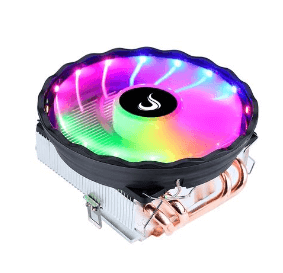 Cooler para Processador Gamer Rise Mode X5, LED Rainbow, Intel e AMD, Preto